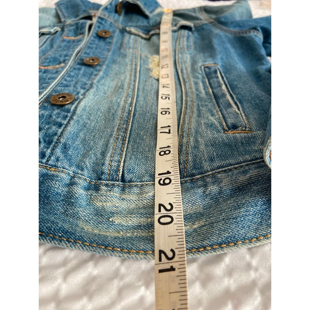 Timeless Distressed Denim Jacket - image 4